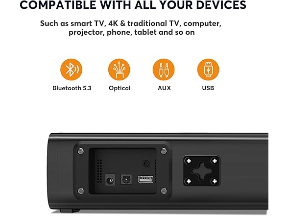 Wohome 2.1ch Small Sound Bars