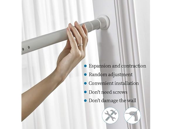 Room Divider Tension Curtain Rod For Windows