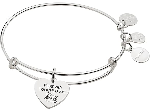 Alex And Ani Forever Touched My Heart Charm Bangle
