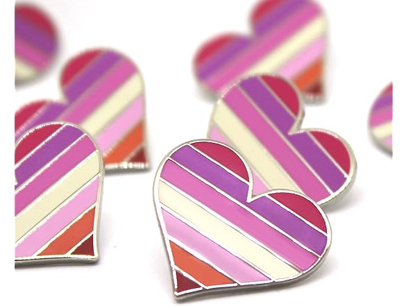 Compoco Lesbian Pride Pin Flag LGBTQ Gay