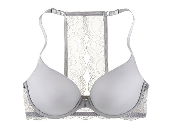 Undies Wmns Grey Push Up Bra (34C)