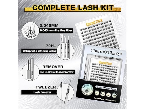 CharmO'clock NS4210033 lash clusters kit