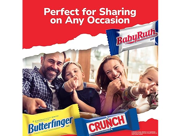 Butterfinger Crunch Baby Ruth Mini 90ct