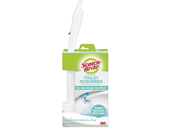 Scotch-Brite Toilet Scrubber Kit, 5 Refills