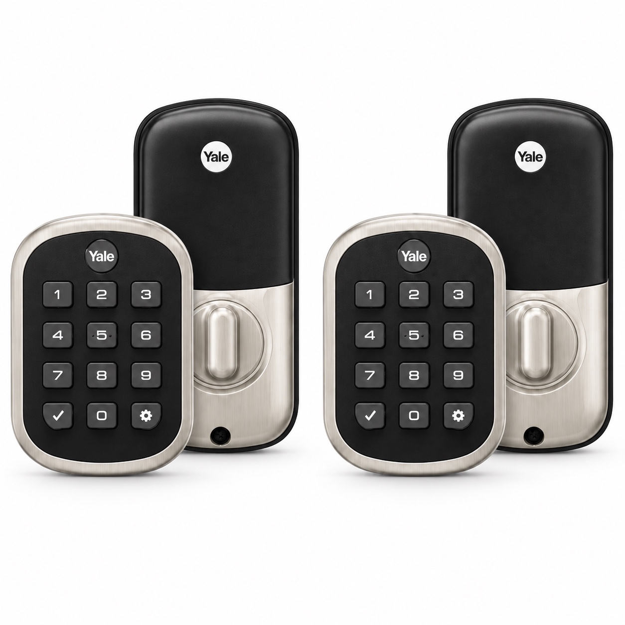 Yale Push Button Deadbolt - 2PK - Gallery 5