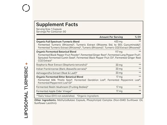 Codeage Organic Turmeric Supplement - 95