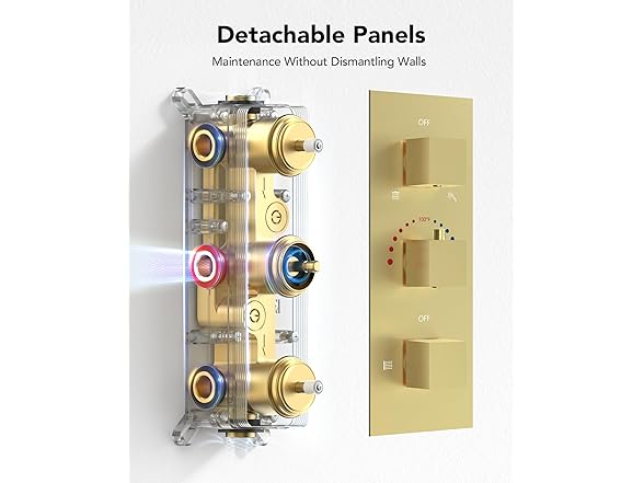 EVERSTEIN 12" High-Pressure Rainfall Shower System