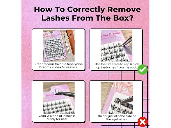 Ninetynine Dreams 100PCs Lash Clusters