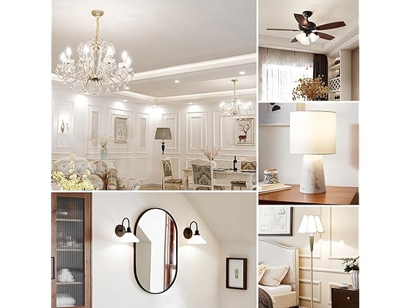 Brightever E12 Candelabra LED Light Bulbs 40W