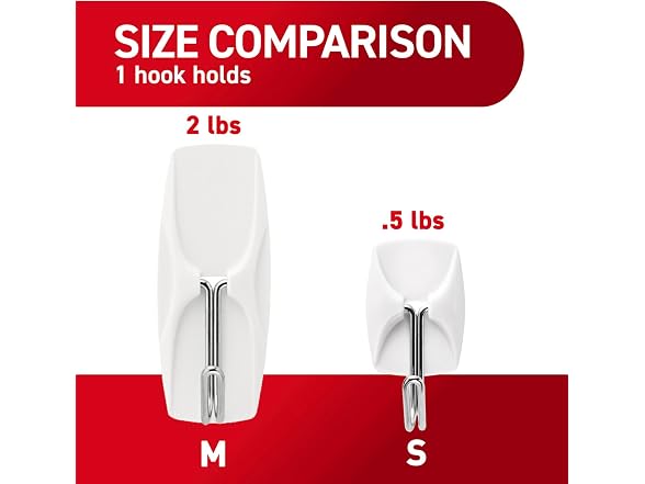 Command Small Wire Hooks, 16 Hooks