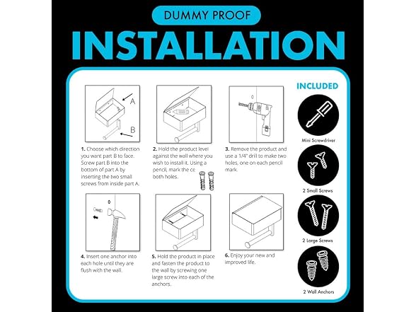 DUDE Wipes Stash Box - Toilet Paper, Flushable Wipes Holder