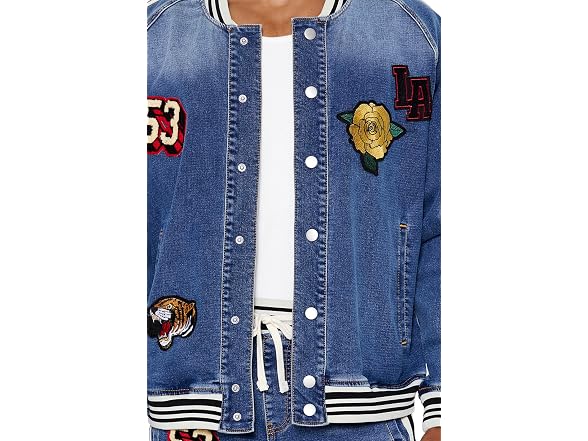 Forever 21 (M) Patch Bomber Jacket