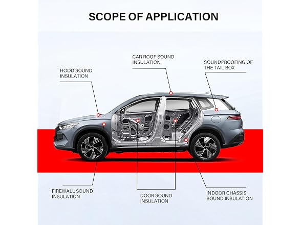 GOSCHE Car Sound Deadening Mat 36 Sq Ft - Gallery 6