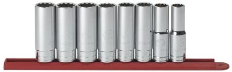 GEARWRENCH 8pc 1/2" 12pt Deep Sockets - Gallery 2