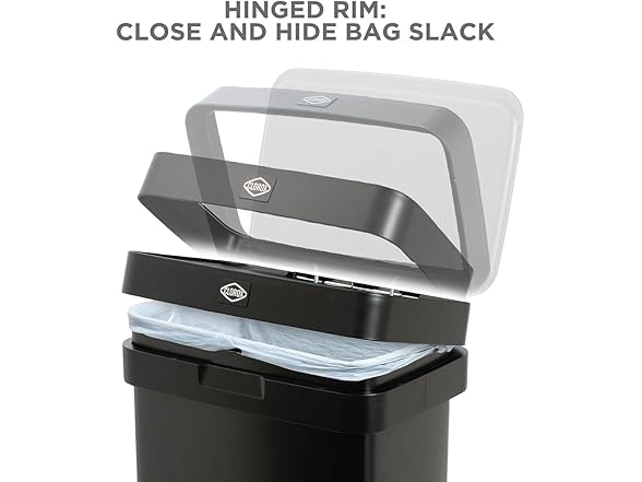 Clorox 13 Gallon Trash Can - 50L Kitchen Trash Can