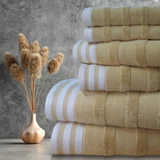 6-Piece Jacquard Stripe Kyoto Towel Set - Gallery 25