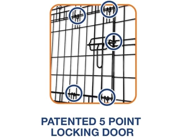 Precision Pet Products Two Door Crate Wire Dog Crate, 36"