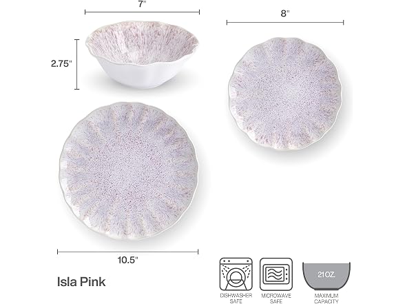Mikasa Isla Hand Crafted 12 Piece Plates Bowls Dinnerware Set