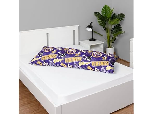 MINNESOTA VIKINGS Printed Plush Body Pillow