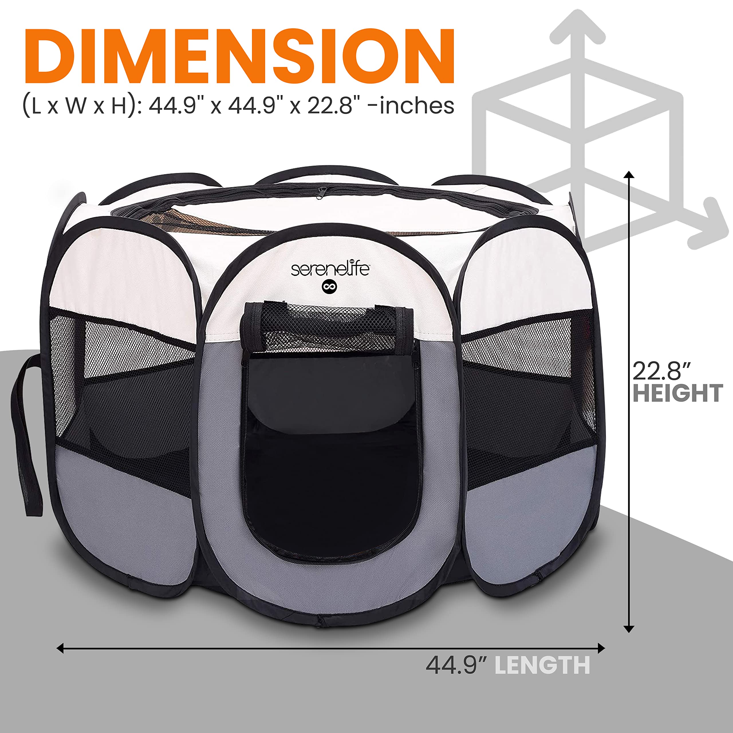 SereneLife Foldable Portable Pet Tent - Gallery 9