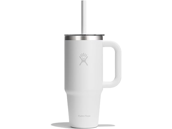 Hydro Flask 24oz Travel Tumbler - White Tonal