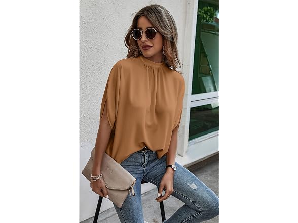 Angashion Women (XL) Tops Short Sleeve Top Shirts