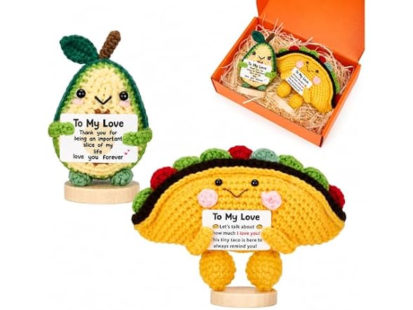 Bafeil 2 PCS Crochet Gift Set