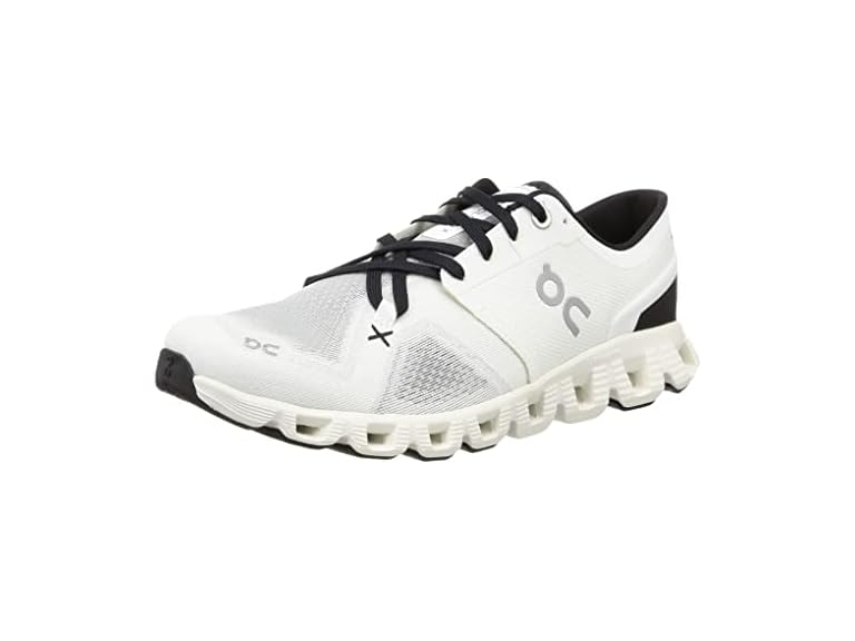 ON Running Men's Running Cloud X 3 Shoes, Ivory/Black, 11.5 M (US)