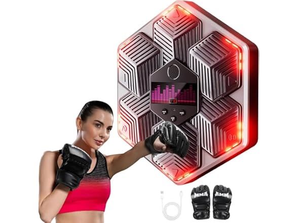 VAGAU Wall Boxing Machine with Gloves