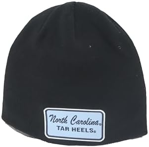 ZHATS Standard NCAA Officially Licensed Beanie Edge Patch Brick Black
