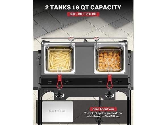 Pipopa Outdoor Propane Deep Fryer