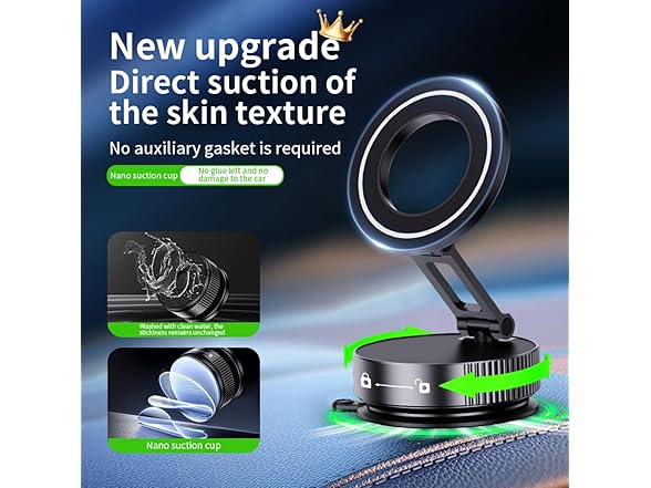 360 Adjustable Suction Car Phone Mount