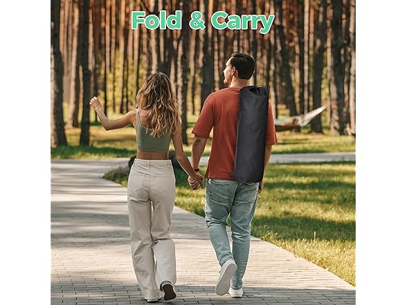 Ainfox Hammock Camping Chair with Footrest, Foldable Portable (Open Box)