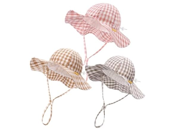 FURTALK Baby Girl Sun Hat 3 Pack