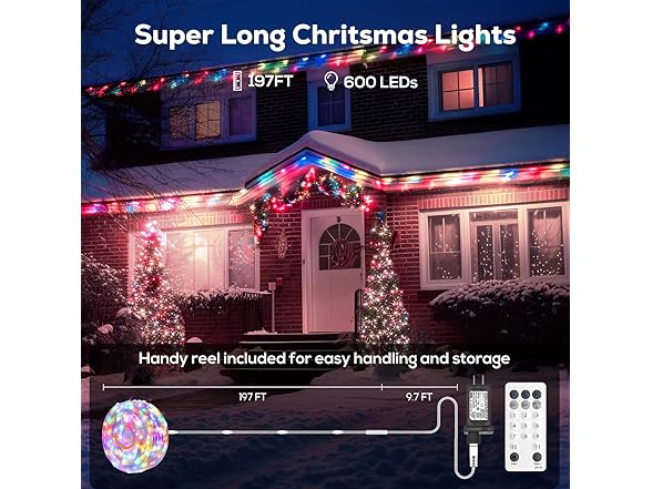 Multicolor Outdoor String Lights