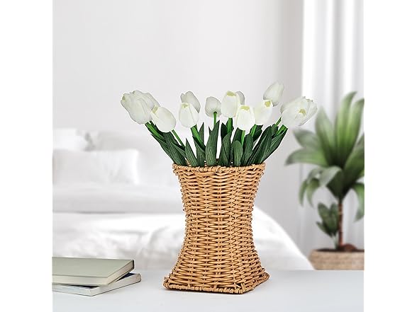 Mikasa White Faux Tulips Artificial Flowers