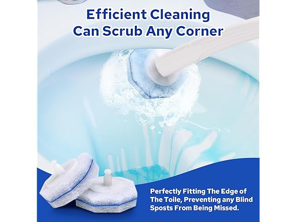 60pcs Disposable Toilet Brush Heads - Gallery 6