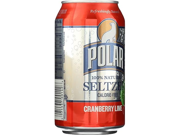 1CT Polar Beverages Cranberry Lime Seltzer, 12 oz