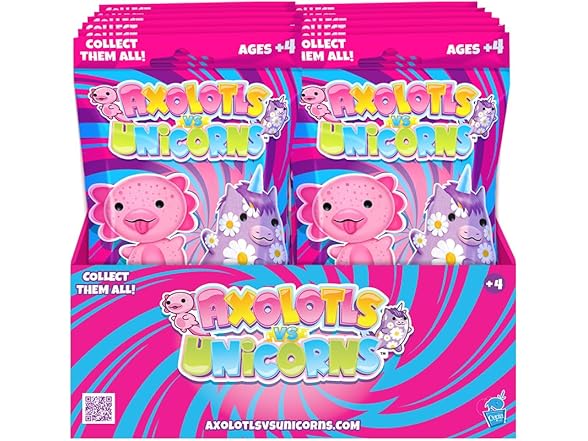 Axolotls vs Unicorns Mystery Plushies