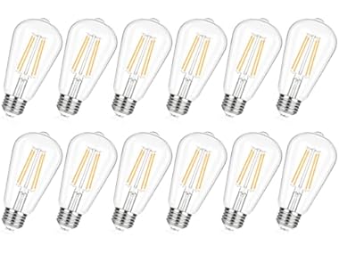 $13.99, Was $22.98, 39% Off! TOBUSA Vintage LED Edison Light Bulbs 60W 12Pk dealfomo