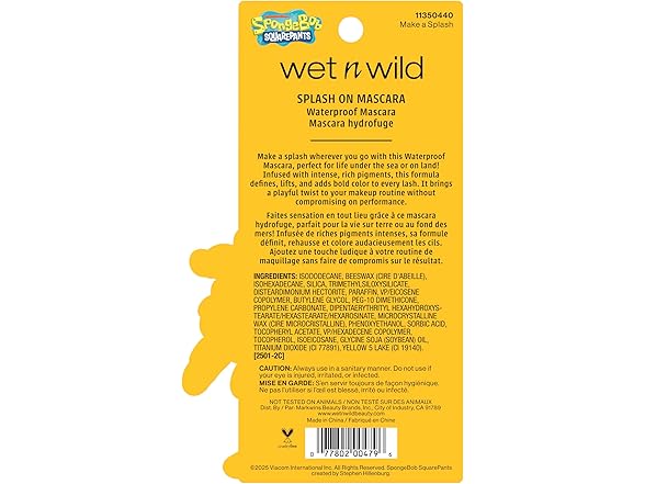 wet n wild wet n wild SpongeBob Waterproof Mascara