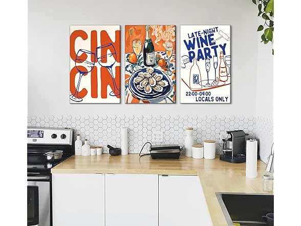 Suvinor Retro Maximalist Kitchen Canvas