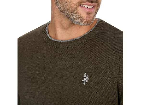 U.S. Polo Solid Jersey Crew Neck