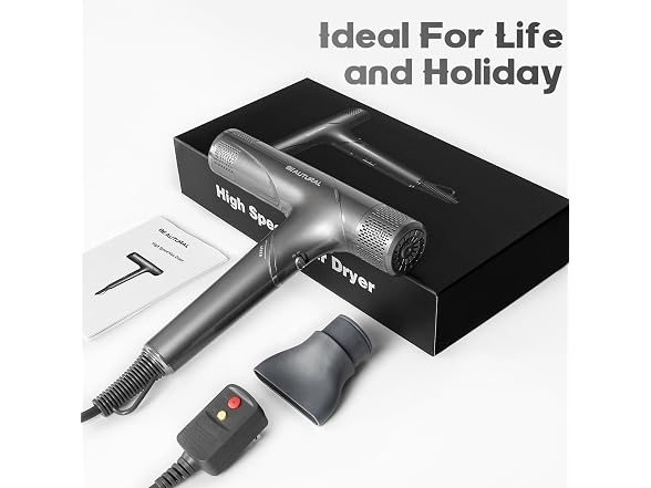 High-Speed Hair Dryer, 1600W, Dual