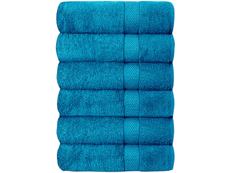 J&V TEXTILES 6PK TWL MARINE 27 X 52 IN 6-Pack Plush Bath T