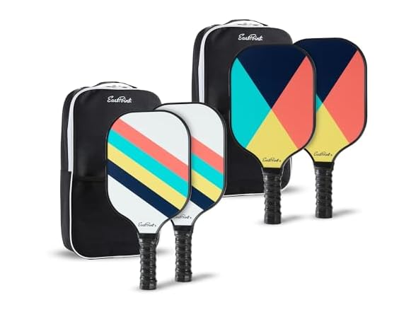 EastPoint 4-Player Pickleball Paddle Set