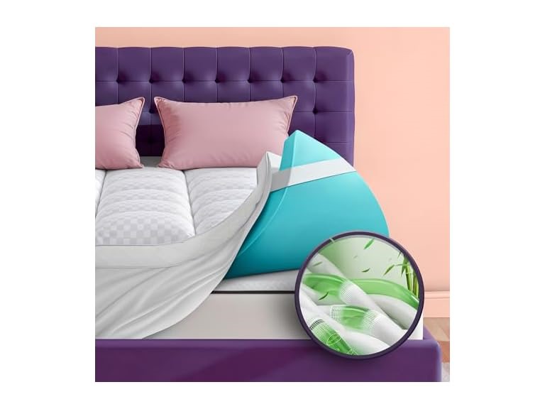 Biteany W0012 Memory Foam Mattress Topper Super Queen