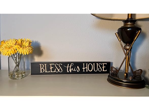 Bless this House Solid Wood Sign