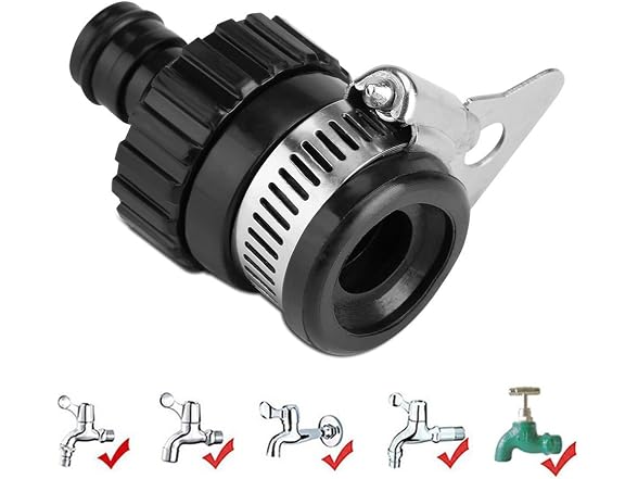Fdit Universal Tap Connector Adapter Hose