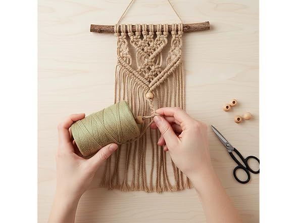 820 Yd. Touch of Nature Macramé 3 Ply Natural Jute Cording
